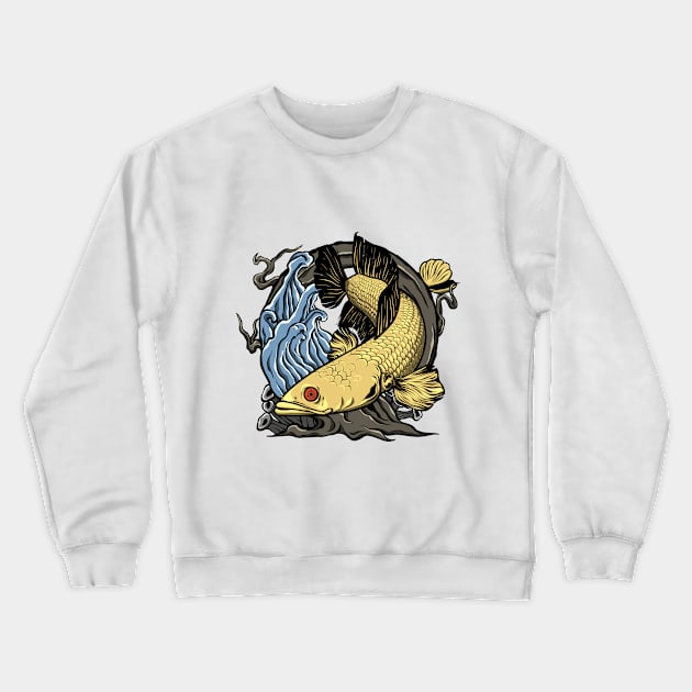 exotic snake head fish Crewneck Sweatshirt by winartyz